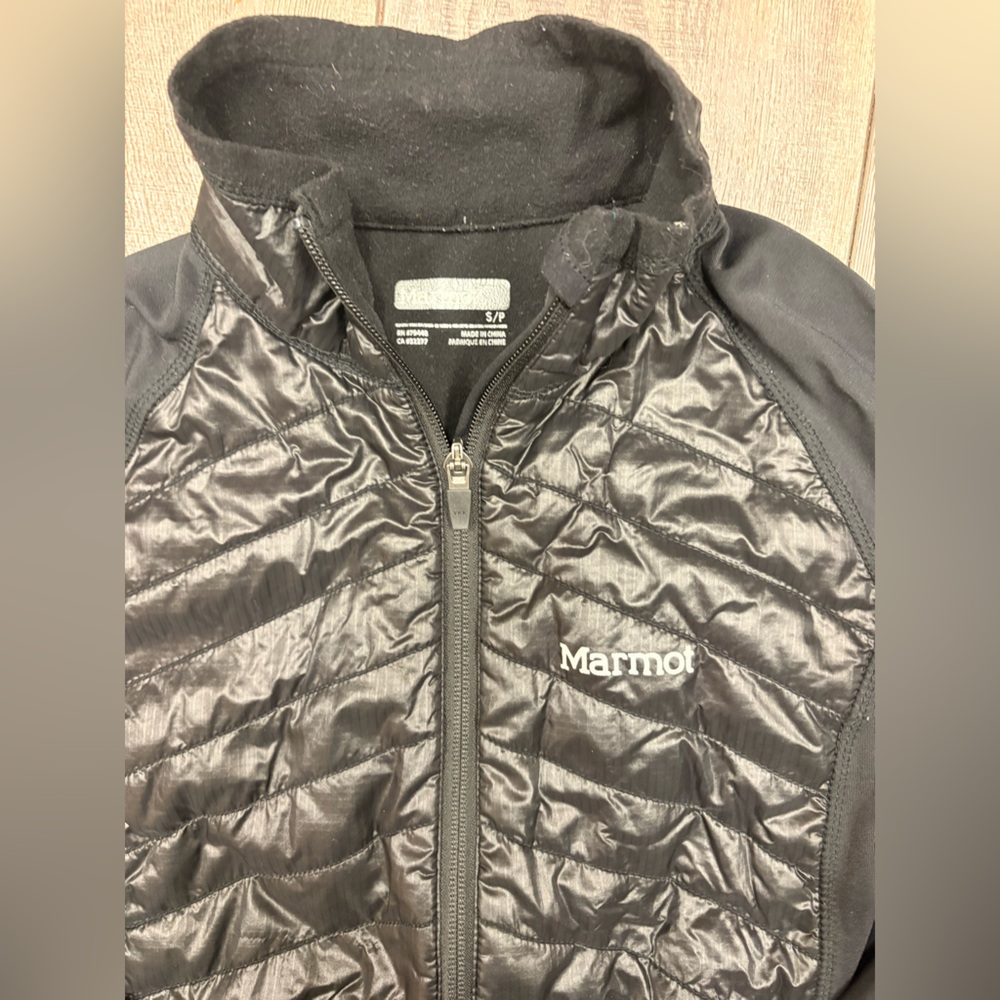 Marmot Black Puffer Jacket - Picture 2 of 4